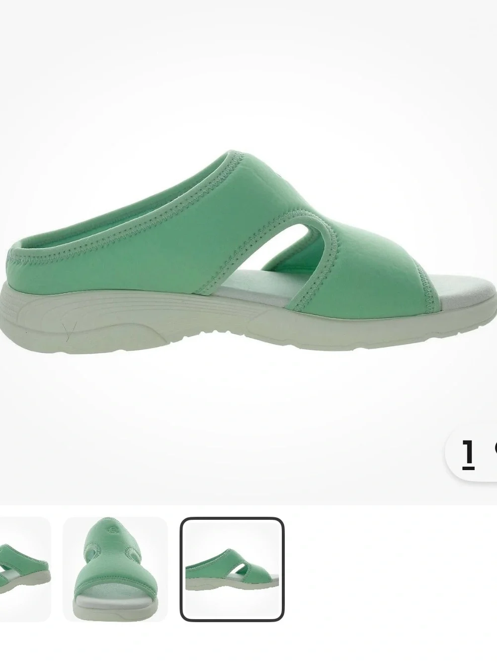 Easy Spirit Mint Green Slide Sandals